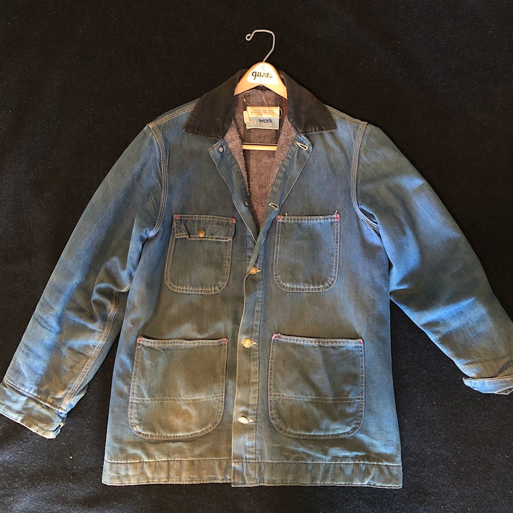 Beautiful Vintage Sears Denim Work Coat medium